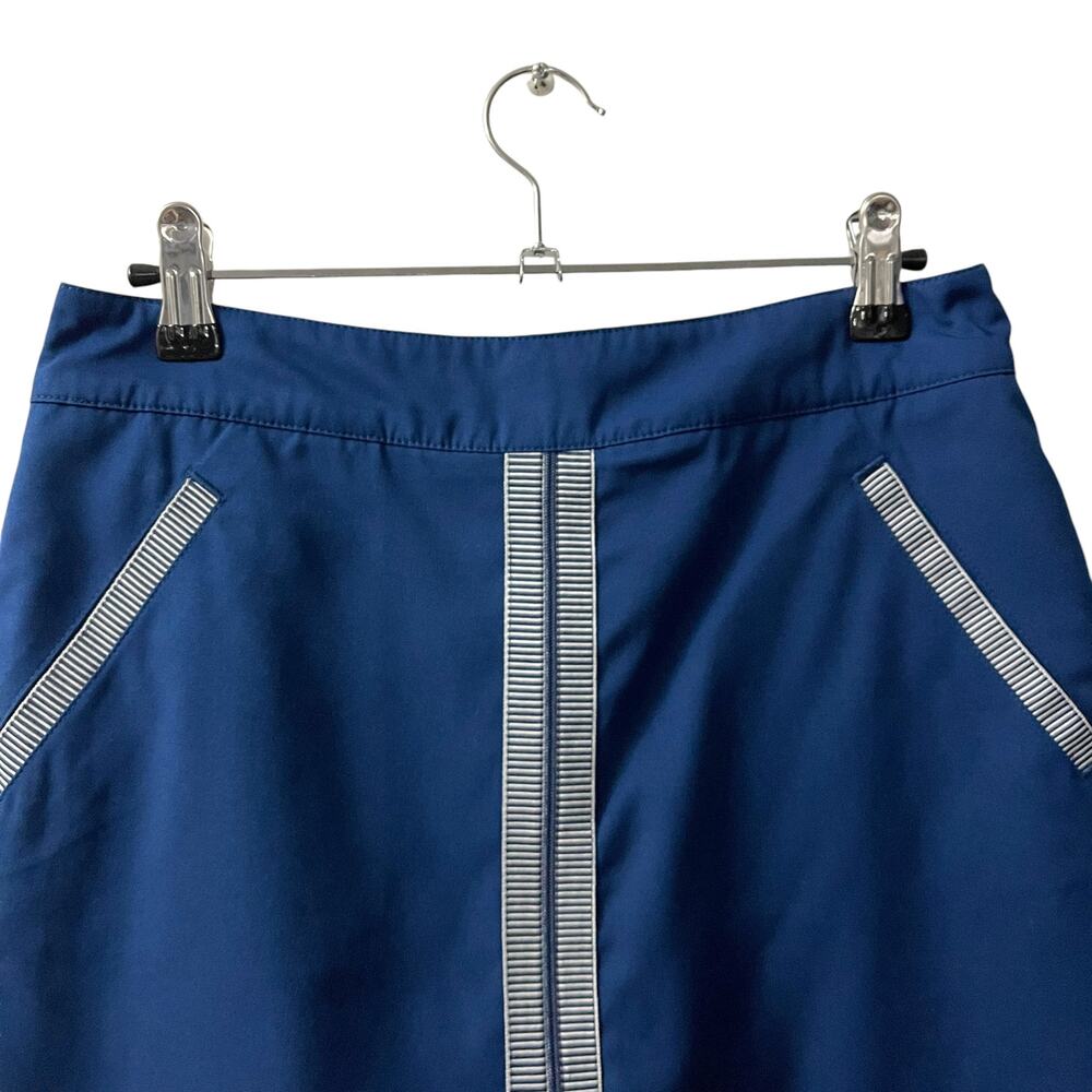 Lady Hagen Golf Skort Women’s Size 4 Blue Front Zip Mini Tennis Prep - Picture 2 of 5